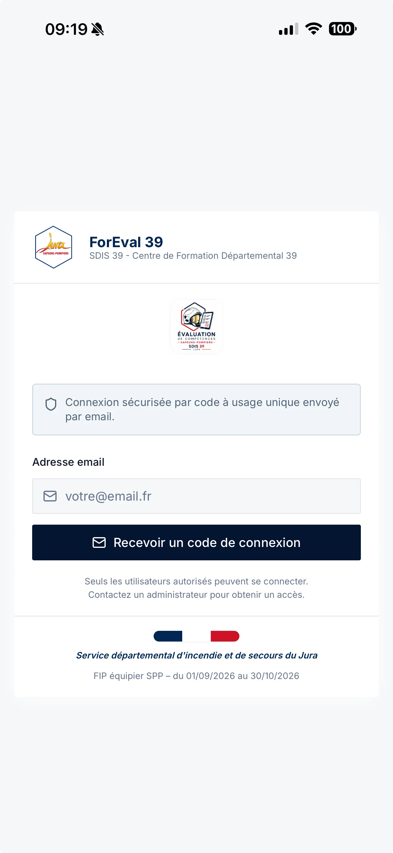 L'application ForEval39 sur téléphone